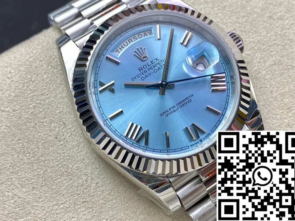 EW Dial Day M228236-0012 Rolex Date Factory Blue 0908